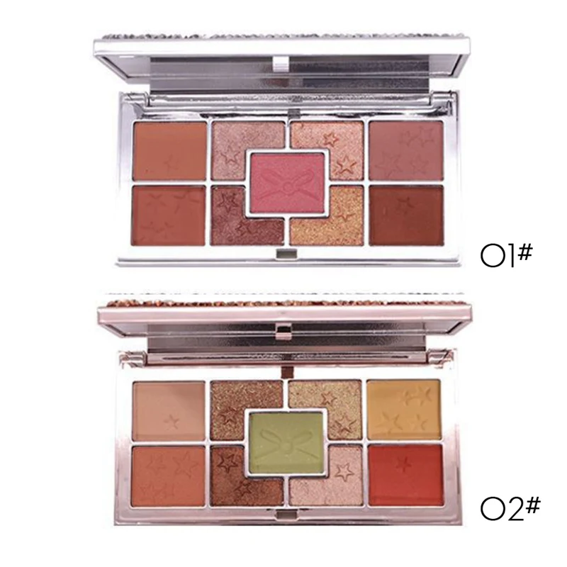 9-color Shimmer Matte Eyeshadow Palette стойкие водостойкие тени для век