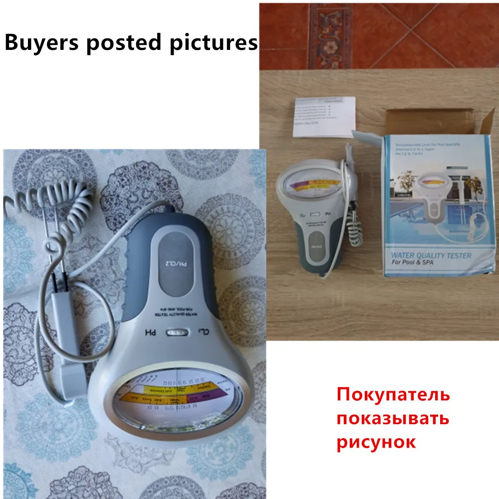 Description Picture 3 of itemPH CL2 Meter Chlorine Testers Chlorine Flowmeter Meters Water Monitor Quality Analysis Measuring Tool For Pool Aquarium PC-101