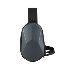 Fashion Chest Bag Men Women Universal Polyhedron Diagonal Hard font b Shell b font Waterproof Function