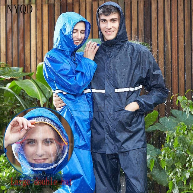 Rain Suits for Men Women Classic Rain Gear Waterproof Rain Coats Hooded  Man's Rainwear Fishing Rain Jacket and Rain Pants for Motorcycle Golf  Fishing,L-3XL 