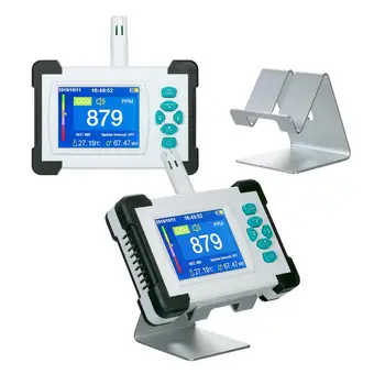 

Carbon Dioxide Detector with Rechargeable Battery Portable CO2 Meter Tester Air Quality Detector with Storage Case co2 meter