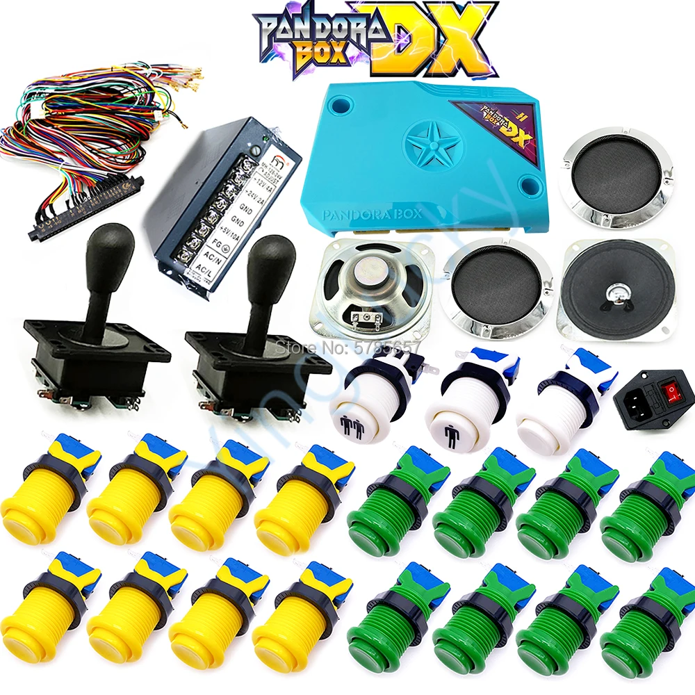 DIY аркадная машина для шкафа Pandora Box DX 3000 kit американский набор кнопок Happ джойстик/8 позиционные джойстики/SANWA