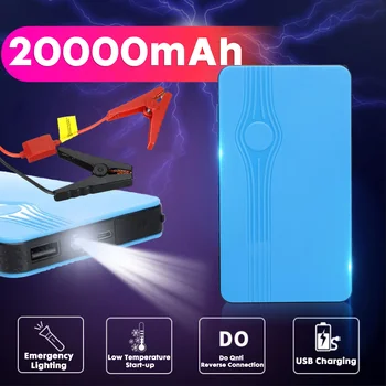 

Portable Car Jump Starter Battery Power Bank 20000mAh 12v Car Starter Auto Buster Car Emergency Booster Battery with Flashlight
