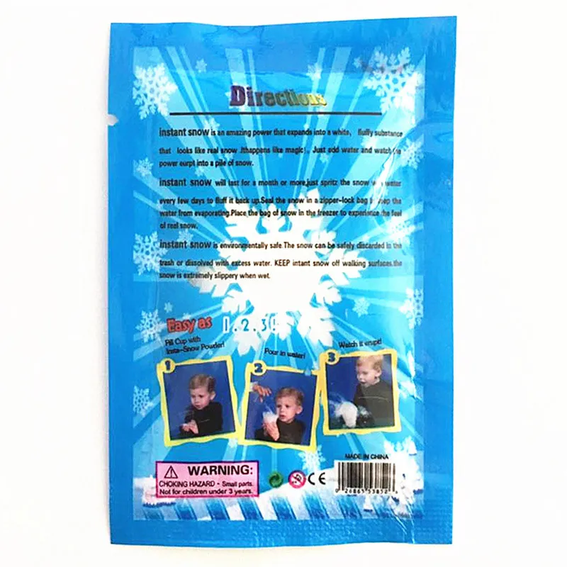 Рождественский искусственный снег мгновенный Snow Powder Снеж. Порошок пушистый