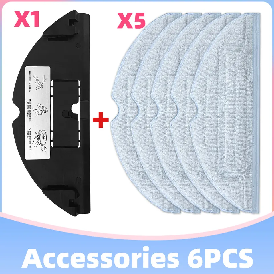 Compatible For Roborock S7 / G10 / T7S Plus / S70 / S75 / T7S Robot Vacuum  Cleaner Mop Cloths Rag Mount Bracket Part Accessory