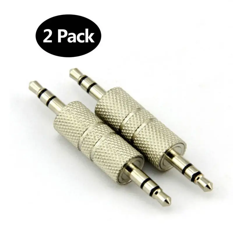 

3.5mm Stereo Male Plug to Male Plug Audio Adapter 3.5 Jack Headphone Coupler Converter Professional Connector Mayitr