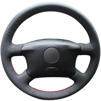 

Black Artificial Leather Car Steering Wheel Cover for Volkswagen VW Passat B5 1996-2005 Golf 4 1998-2004 Seat Alhambra 2001-2009