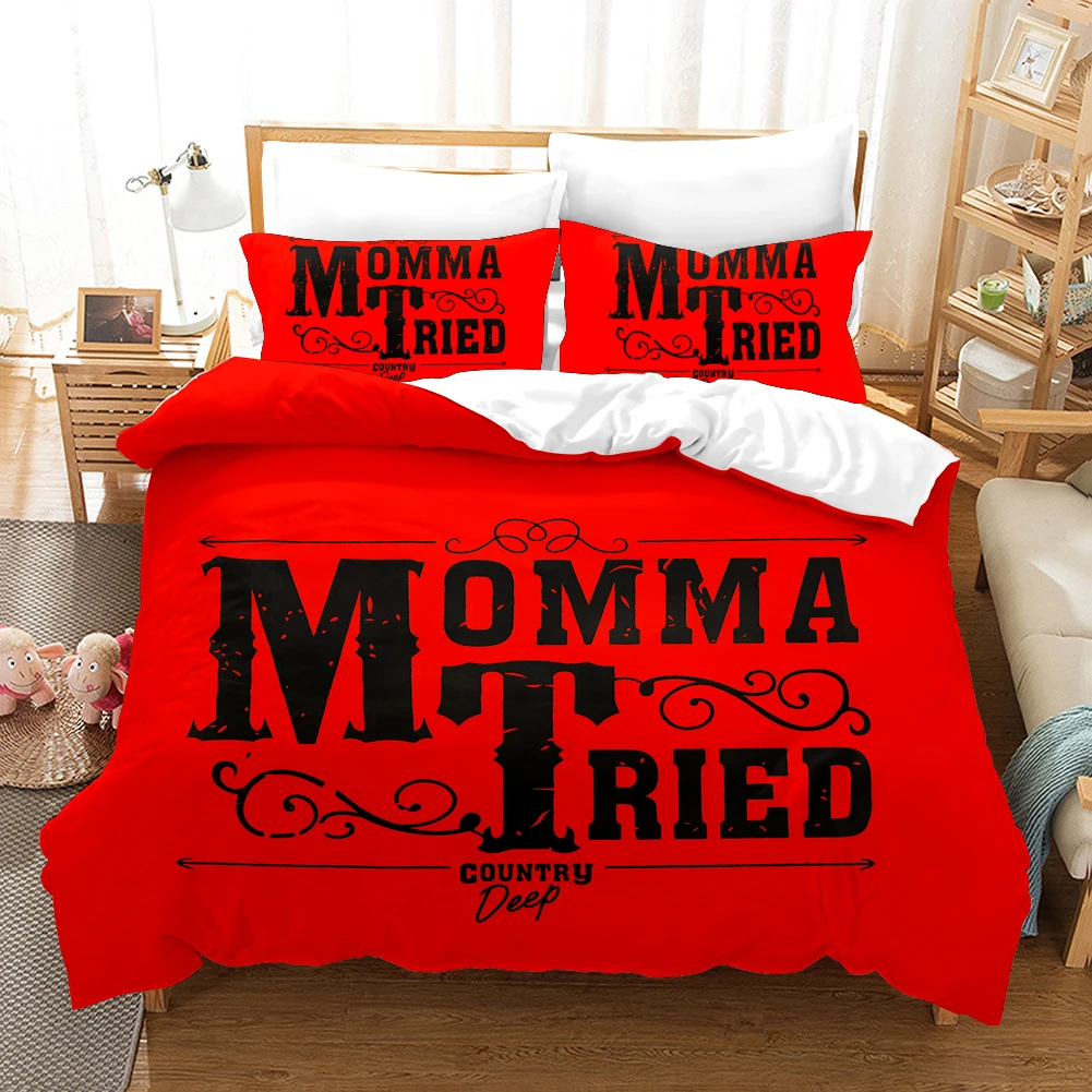 

Mama Tried Country Music Bedding Set Duvet Covers Pillowcases Comforter Bedding Sets Bedclothes Bed Linen Mama Tried Bed Set