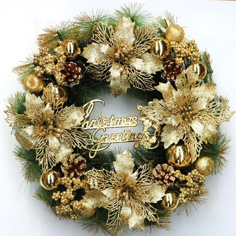 thumbnail image 1 of Adornos navideños de 30/40/50 cm, corona navideña, accesorios para colgar en la puerta o en la ventana, accesorios para árboles de Navidad, 1 of 3
