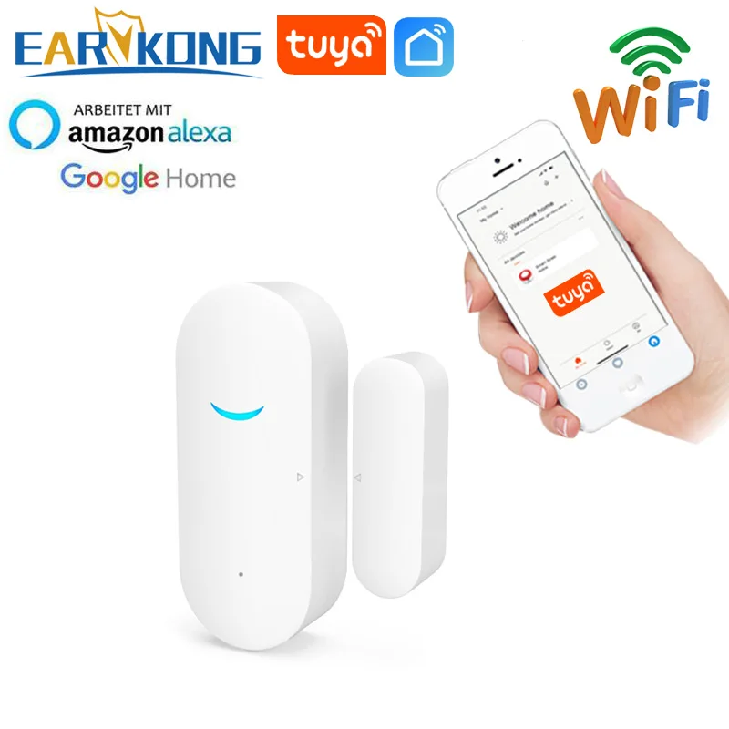 Tuya WiFi Tür Fenstersensor Detektor Sicherheitsalarm für Google Home Alexa Tuya WiFi Tür Fenstersensor Detektor Sicherheitsalarm für Google Home Alexa