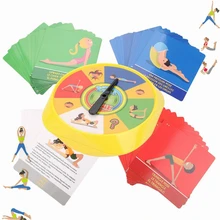 Семейная настольная игра здоровье йога поза карты игрушки для детей 54 шт. год Забавный гибкий баланс пол Спорт образовательный подарок