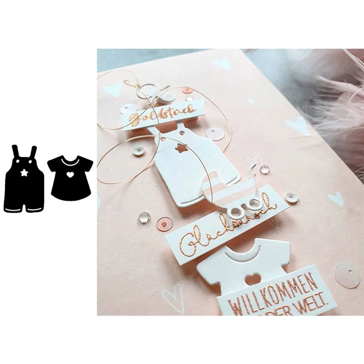 Newest Arrival Cute Romper T-shirt Clothes Metal Dies Cuts Handmade Birthday Festival Craft for DIY Scrapbooking Embossing | Дом и сад