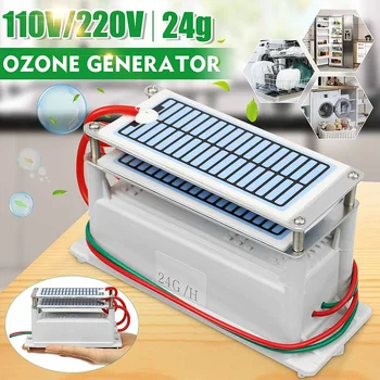 

24g/h Ozone Generator Sterilization Eliminates Odor Dishwasher Refrigerator Ozonizer Water Air Purifier Active Oxygen Sterilizer