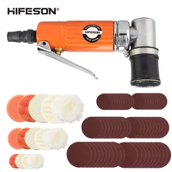 HIFESON – Mini meuleuse pneumatique puissante, châssis de 30MM, Machine à polir, interrupteur d'attelle, beauté de voiture, polissage du bois et du métal 