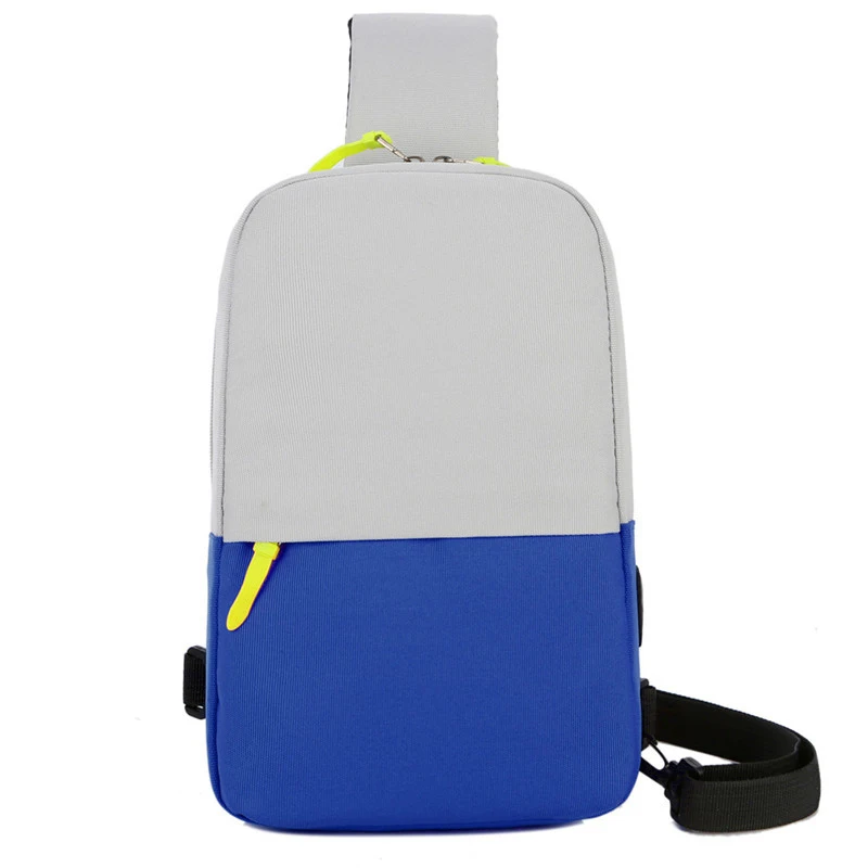 Повседневная мужская нагрудная сумка, легкая дорожная мужская сумка через плечо, 7,9 дюймов, iPad, сумка-мессенджер, Baga m, мужская и женская, черная, серая, синяя, мужская, Baga - Цвет: Blue