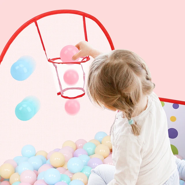 Foldable Indoor Children Basketball Shoots Ball Ocean Pool Play Tent Game House Kids Educational Toys for Children Gift 4