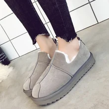 Женские зимние повседневные зимние ботинки; женские водонепроницаемые ботильоны на плоской подошве; нескользящая модная женская зимняя теплая обувь