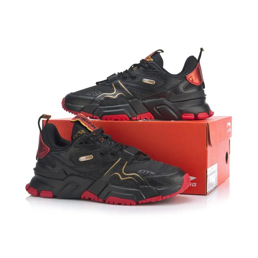 Li-Ning Men 001 CNY Classic Lifestyle Shoes The Trend Retro LiNing Sneakers Wearable li ning Sport Black Shoes AGCQ103 YXB376