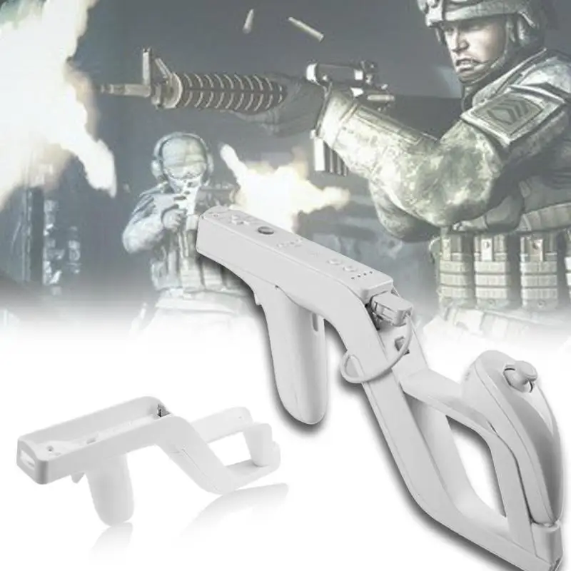 Пульт дистанционного управления для wii Zapper держатель для пистолета съемные игры для стрельбы пистолет пульт дистанционного управления игровые аксессуары контроллер игрушки