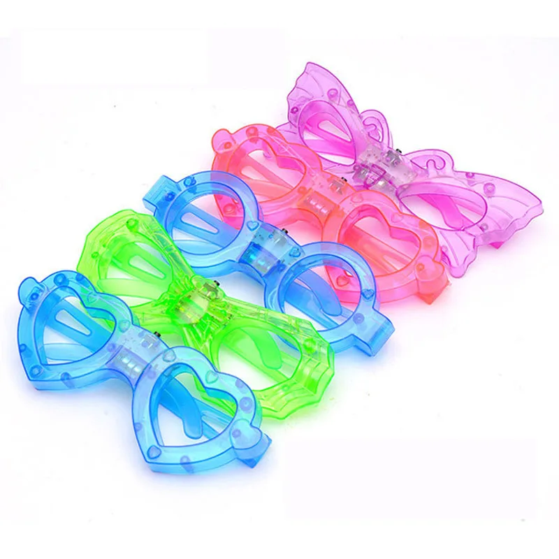 Led Neon Glow Glasses Glowing Toys Flash Butterfly Party KTV Bar Birthday Kid Toys led Party Sunglasses Glow In The Dark Toy (10)