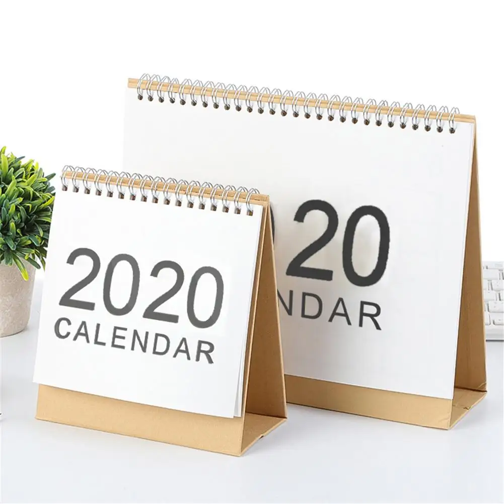 

Desk Calendar 2019-2020 Monthly Desk, Desk-Top Flip Calendar Stand Up Office Table Planner Date Notepad Teacher, Family Or Busin