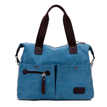 

Retro Canvas Women Shoulder Bags 2020 Casual Ladies Handbag Brand Design Solid Female Totes Large Capacity Women Messenger Bag