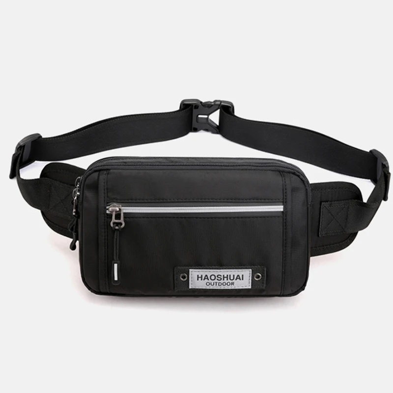 Men Nylon Belt Fanny Pack Pouch Military Multi-Pocket New Stylish Male Single Cross body Chest Pack Waist Hip Bum Bags