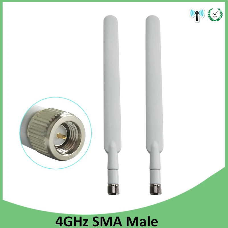 Grandwisdom 4G lte antenna 5dbi SMA Male Connector Plug antenne IOT huawei b593 4G LTE router external repeater wireless modem антенна 5dbi 3g 4g lte для роутеров huawei и zte sma male 2шт