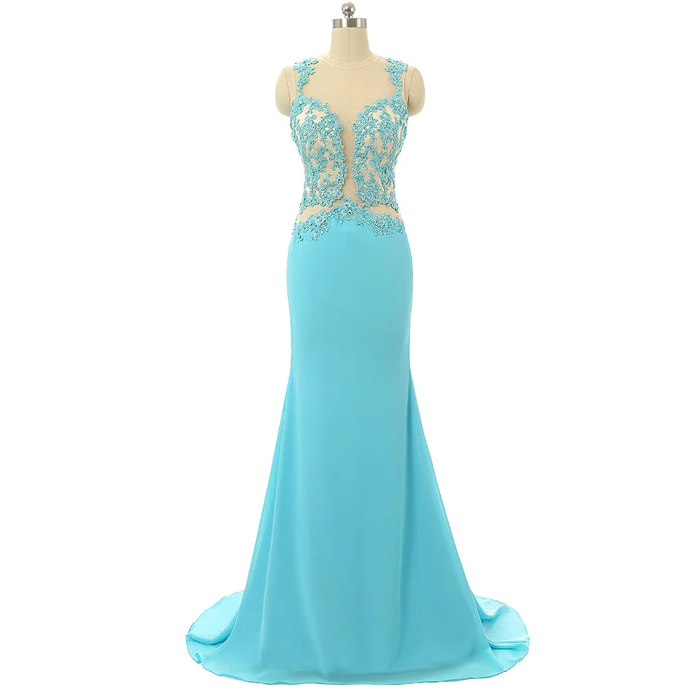 

Sexy Mermaid Tifany Evening Dresses Long Lace Backless Formal Dress Women Elegant Plus Size Custom Made Evening Party Dress 2019