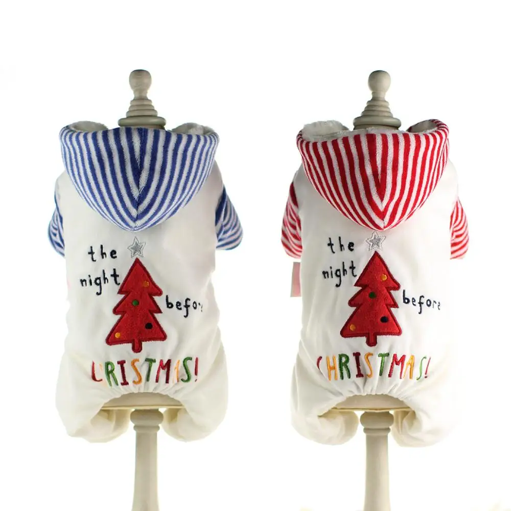 

Pet Warm Dogs Cats Jacket Coat Puppy Clothes Winter Sweater Christmas Apparel 2 Colour