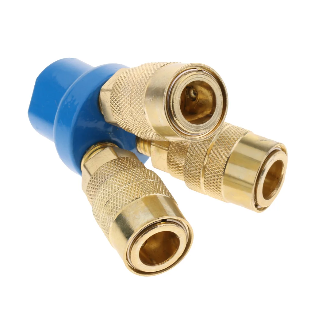 3-Way Air Hose Manifold Quick Coupler Connector Fitting Adapter / Splitter 1/4 inch