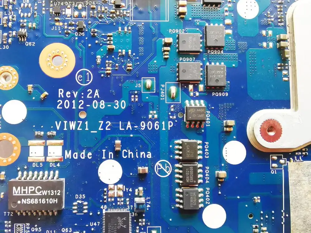 Оригинальная материнская плата для ноутбука lenovo Z400 P400 Z400 VIWZ1_Z2 LA-9061P протестирована