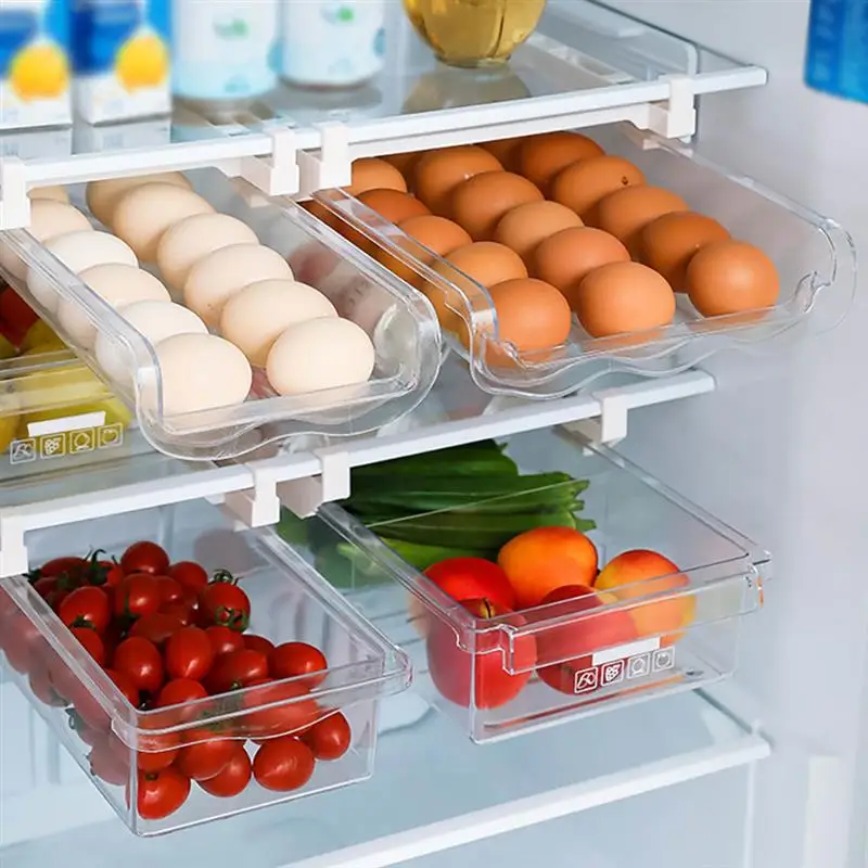 24 Gitter Eierkiste Transparent Funktionell Lagerung Koffer Kühlschrank Eier 