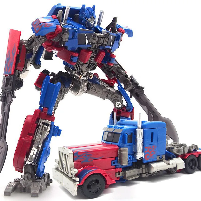 

Children Robot Toy Transformation Anime Series Action Figure Toy 2 Size Robot Car ABS Plastic Model Action Figure Toy for Child