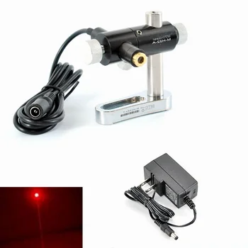 

Dot Red Laser Lights 650nm 20mw Laser Diode Module w 5V Adapter & 2-axis Locator 12x55mm