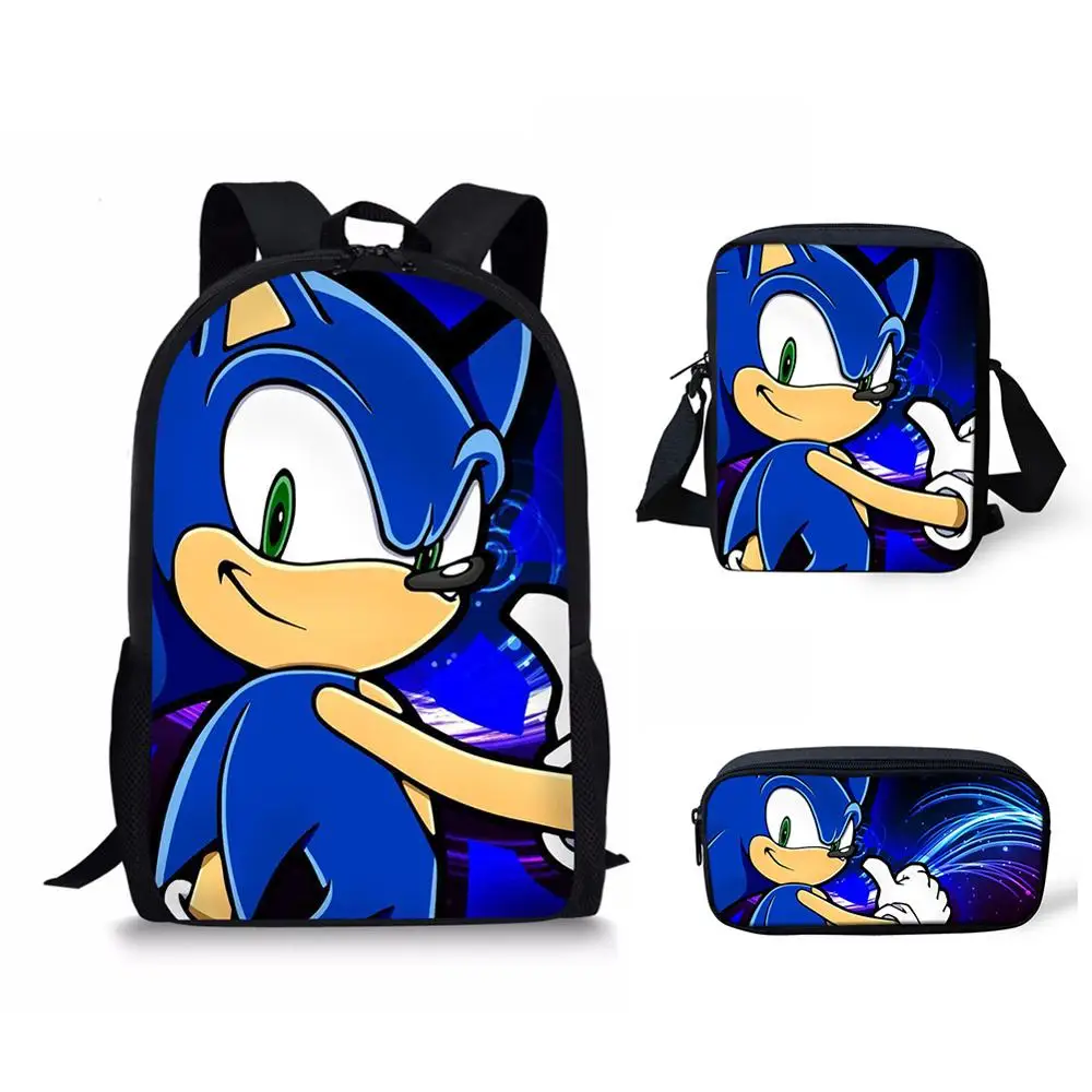 Набор детских рюкзаков Sonic the 2020 набор повседневных сумок через плечо для