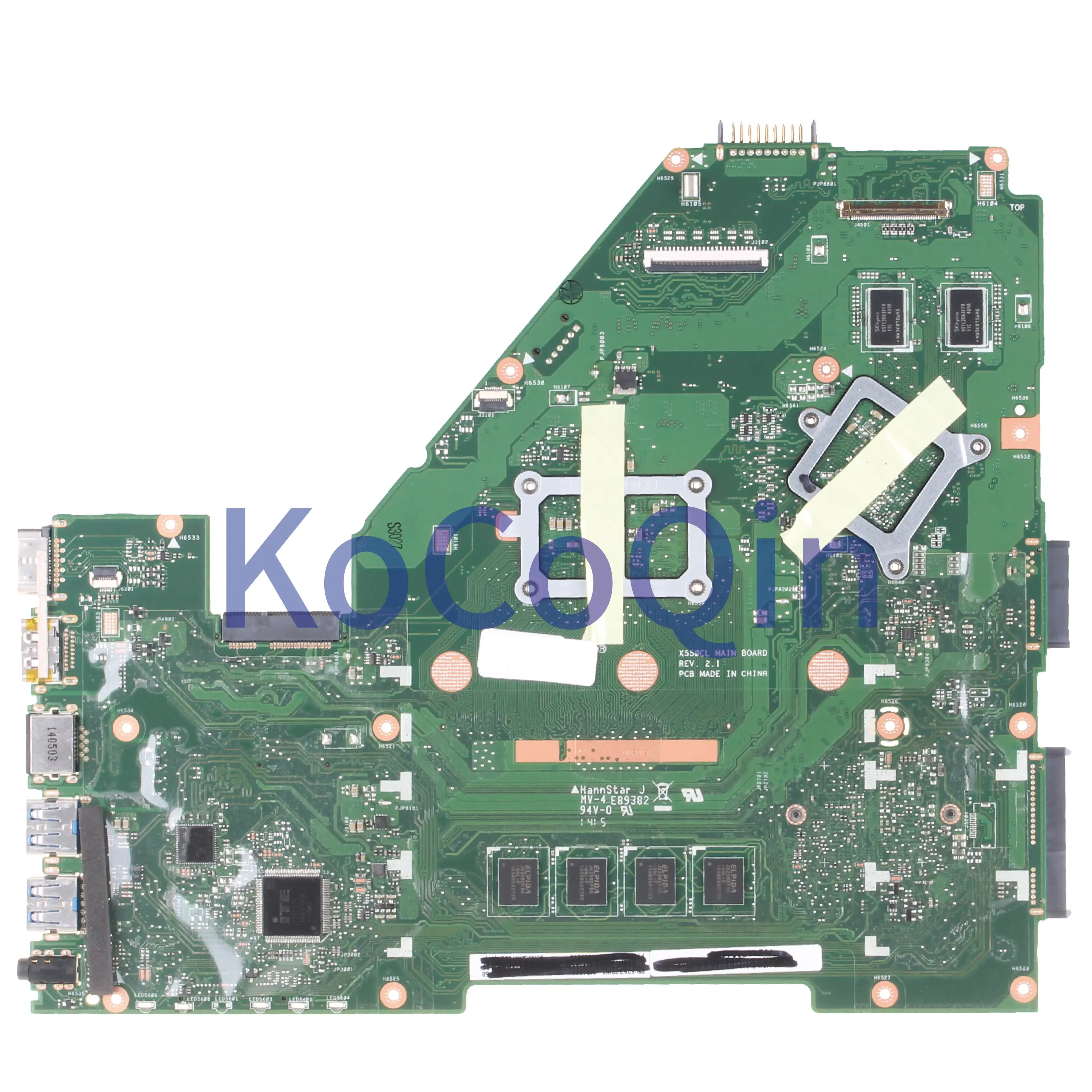 Ideal  KoCoQin Laptop motherboard For ASUS X550CL X552C R510C R510CC F552CL Mainboard REV.2.1 I5-3337U SR0
