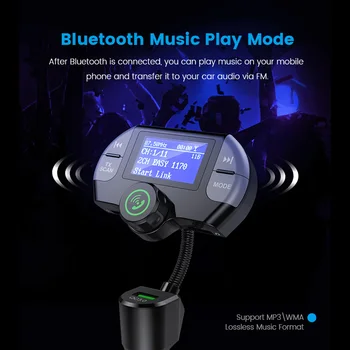 

DAB+Receiver Antenna Wireless Bluetooth Car FM Transmitter Kit LCD Display MP3 Fast Charge Music Player Hand-free A2DP Radio AUX
