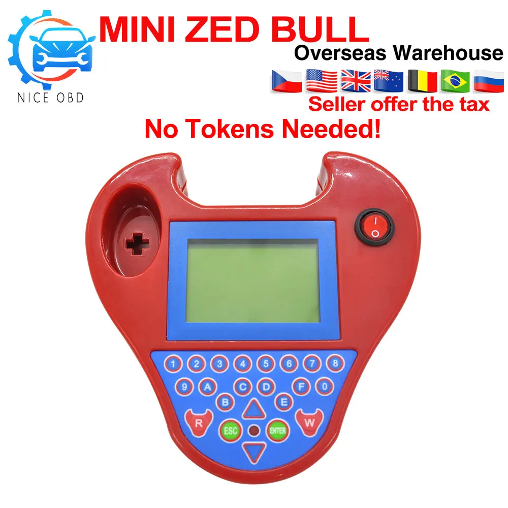 Мини Zed-bull V508 автоматический ключ транспондер программист карманный тип без жетонов нет входа Смарт Zed bull ключ копия чип авто инструмент