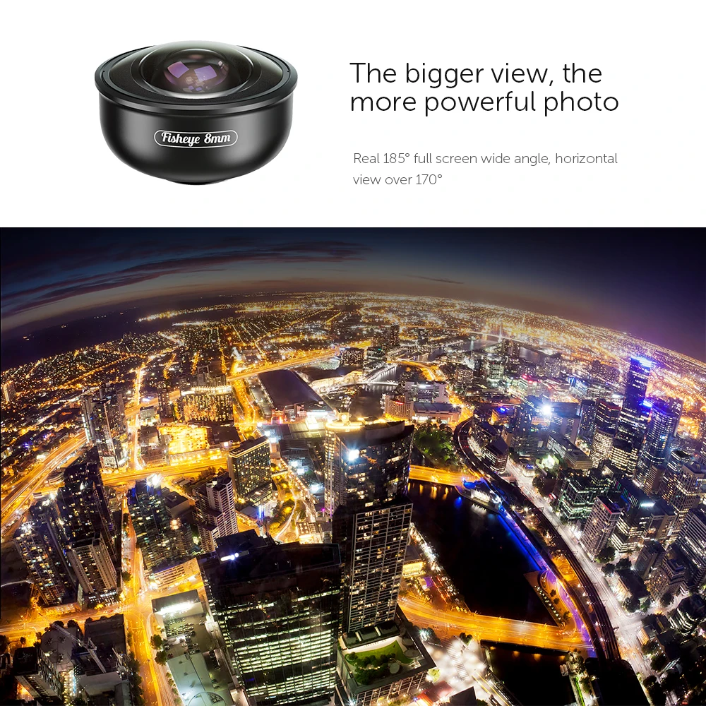 APEXEL HD 8 мм 185 градусов Супер Рыбий глаз объектив 4K профессиональный мобильный телефон объектив камеры для iPhone 7 8 Xs Max смартфонов huawei