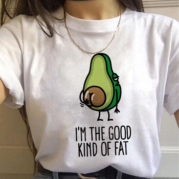 

Avocado Harajuku Kawaii Cartoon T Shirt Women Ullzang Small Fresh T-shirt 90s Graphic Fashion Tshirt Korean Style Top Tee Female