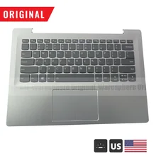 Упор для рук для lenovo ideapad 520S-14 520S-14IKB верхний чехол с американской клавиатурой с подсветкой 5CB0N78559 серебристый