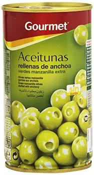 

Sabor Espanol - Olives Farcies Aux Anchois S. Espanol Boîte 150 Grs - Lot De 6 Unites