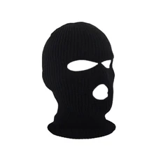 1 шт. черная однотонная зимняя теплая Балаклава лицевая маска для мужчин и женщин унисекс уличная велосипедная зимняя маска черная маска Крышка для головы рта