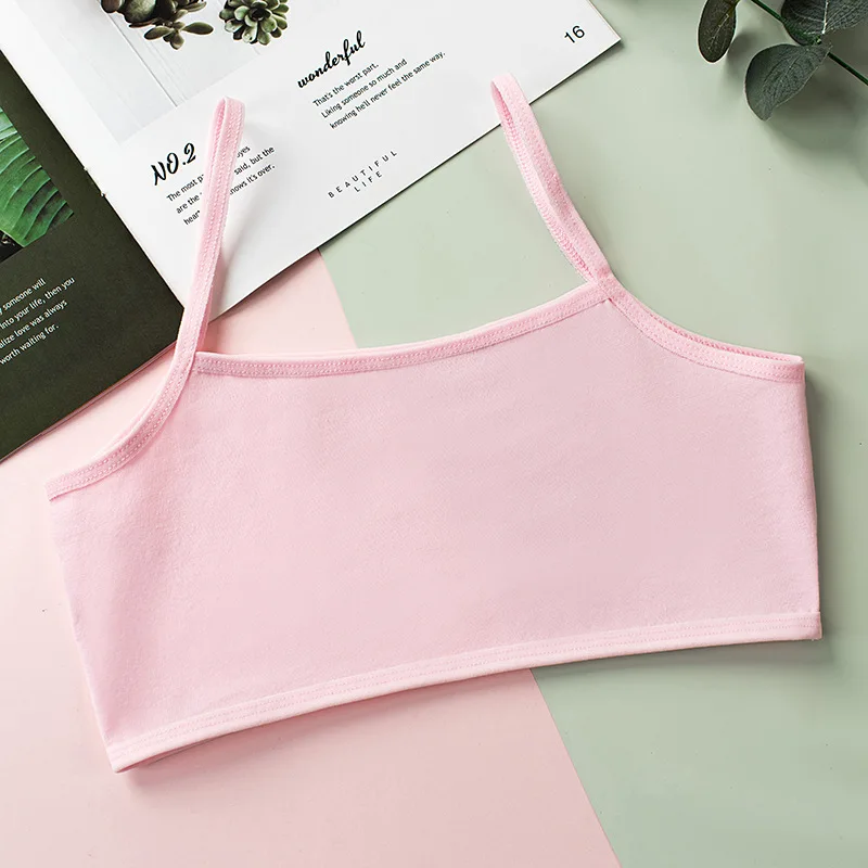 Girls Underwear Kids Underwear Sets 4Pcs Single Layer Girl Vest 8 to 15 Years Old