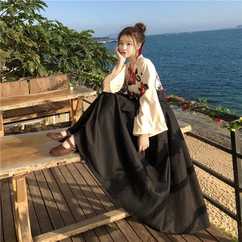 

Japanese Dress Kimono Costume Woman Skirt Asian Femal Clothing Lady Yukata Haori Tops Print Kawaii Clothes Girls Party Robe Sets