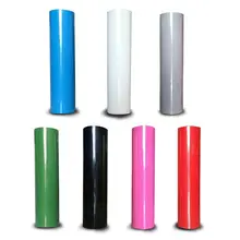 HTV PVC transfert de chaleur vinyle rouleau facile à couper mauvaises herbes adhésif Permanent T-Shirts fer sur vinyle presse à chaud Film 20cm x 100cm(China)