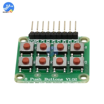 

1Pcs Matrix 8 Keypad Keyboard Board Module 8 Button Tactile Switch for Arduino