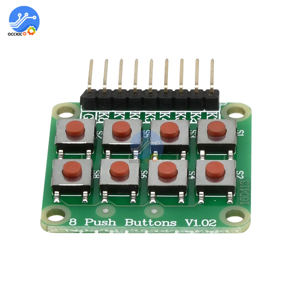 Тактильный переключатель для Arduino 1 шт. матрица 8 кнопок модуль платы клавиатуры