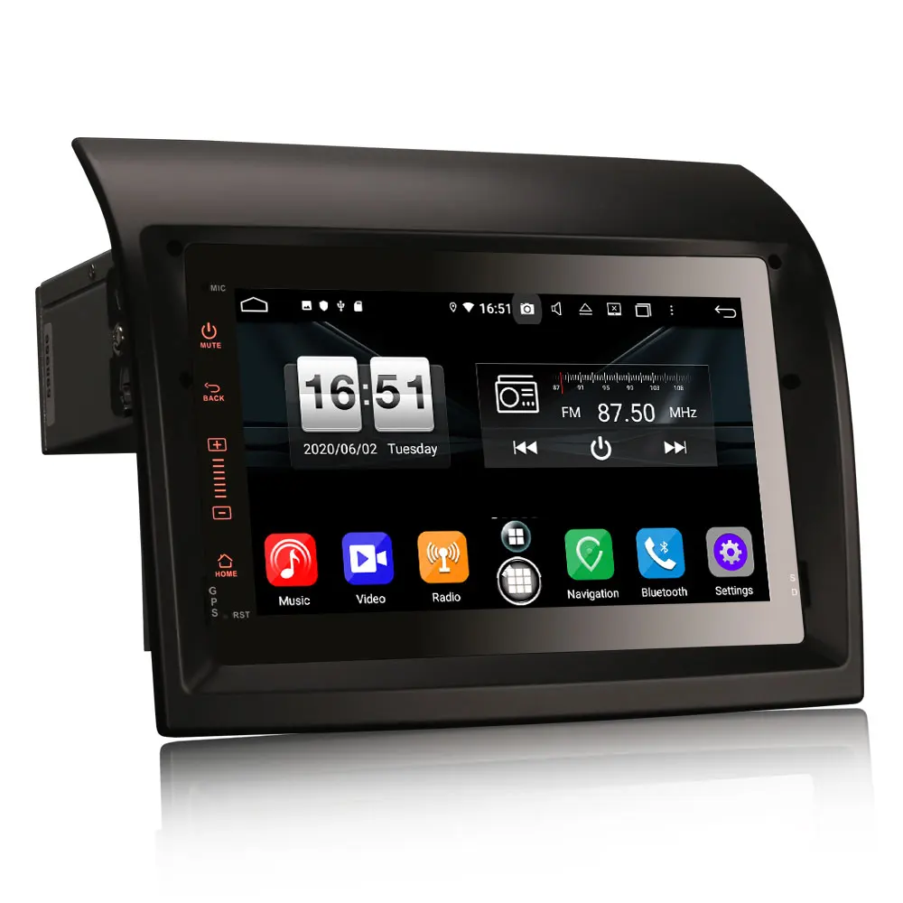 7 "jogador do sistema de rádio de gps da navegação dos multimédios do carro do sistema de android 10.0 os para peugeot boxer 2011-2015 com 2 estilos da ui design original